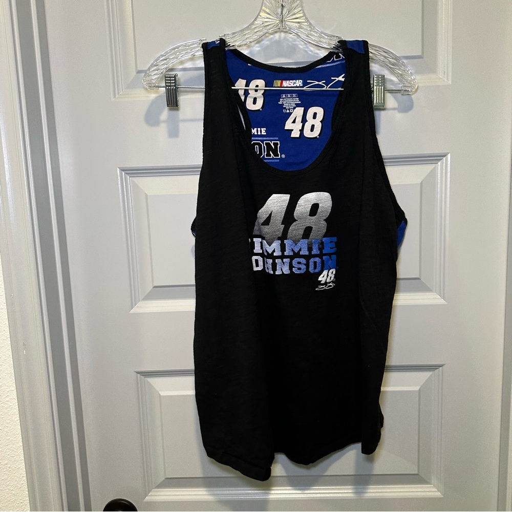 NASCAR for Her Black/Blue Jimmie Johnson 48 Tank size 2XL